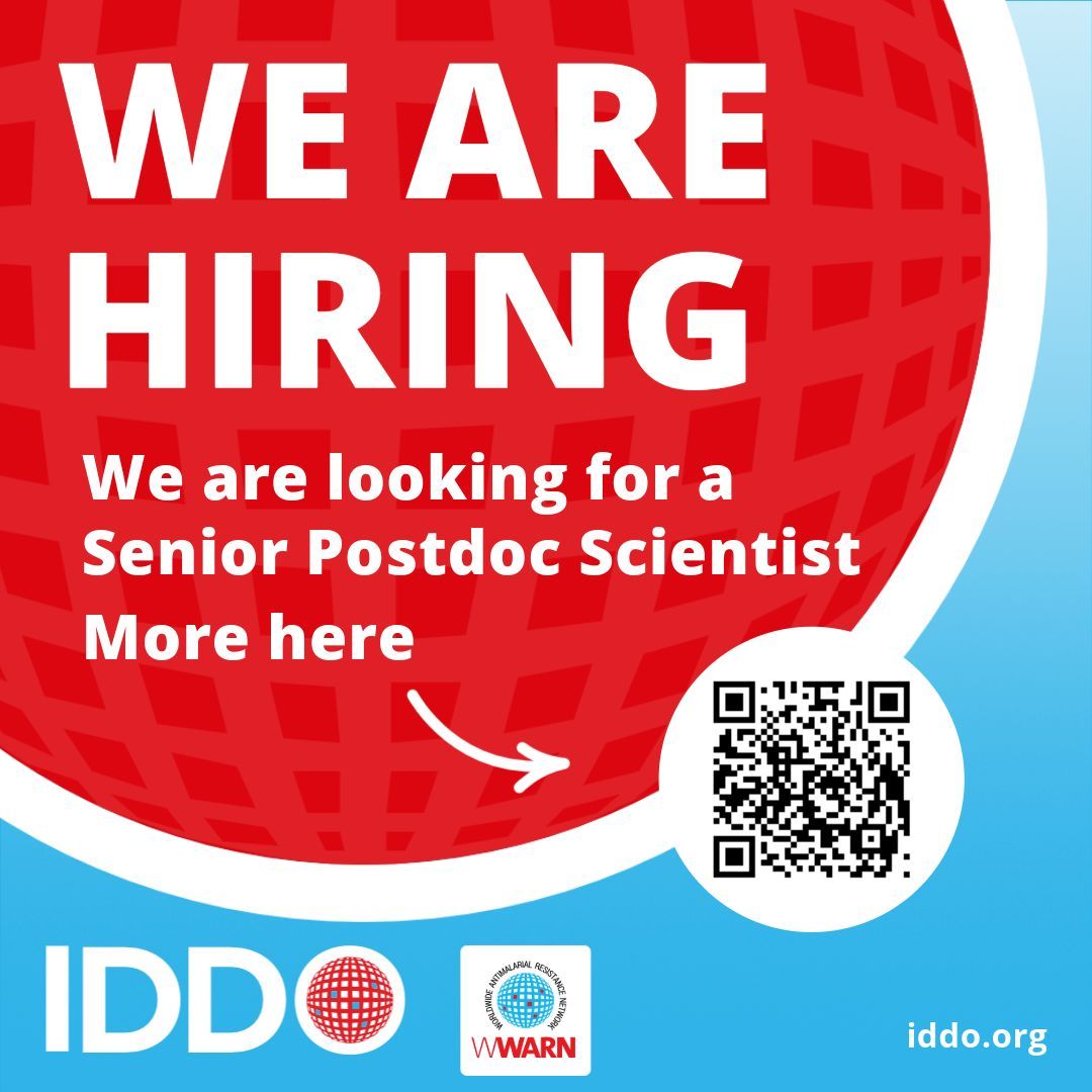 There’s still time… We are #Hiring for a Senior #Postdoc #Scientist with a clinical or biomedical background to lead and coordinate research on #MalariaChemoprevention in partnership with Malaria Consortium
More here: iddo.org/about-us/jobs
Deadline to apply Mon, Jun 9, noon
