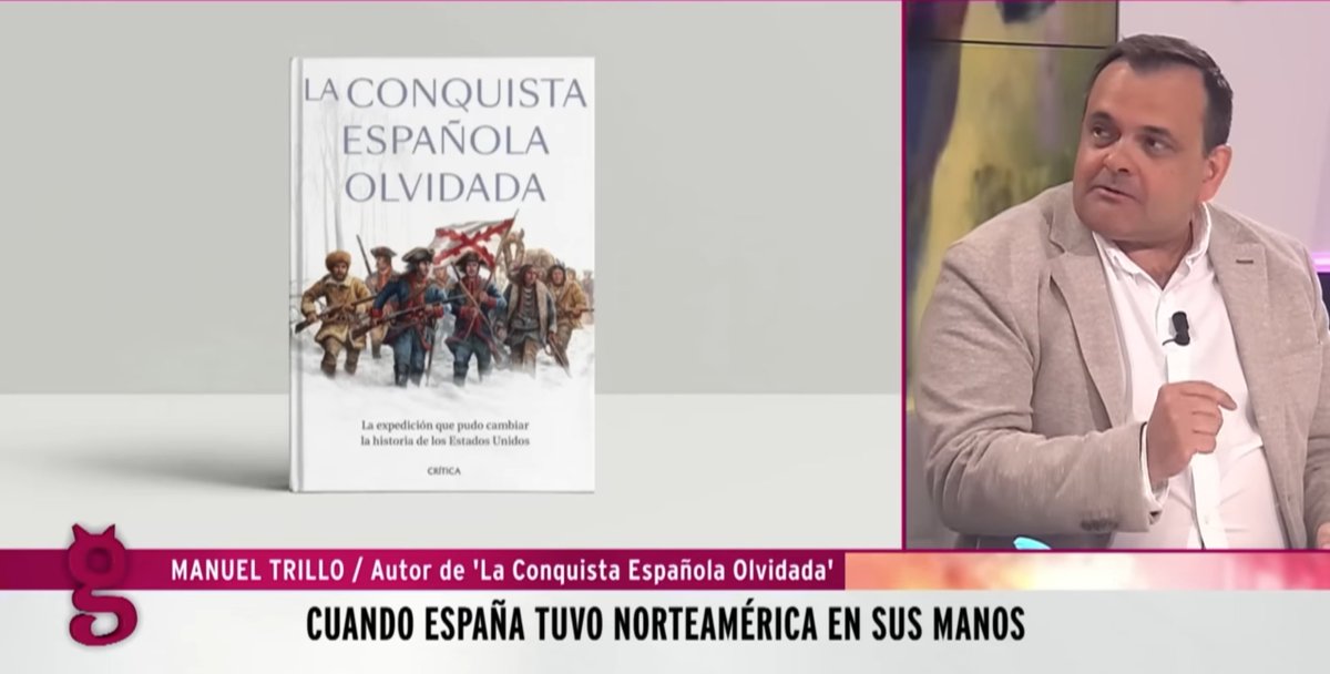 Manuel Trillo (@manueltrillo) on Twitter photo 📺Ve aquí mi entrevista de anoche en 'El Gato al Agua' (a partir del min. 39), en <a href="/eltorotv/">El Toro TV</a> , sobre 'La conquista española olvidada'. ¡Gracias por compartir esta historia fascinante! <a href="/Ed_Critica/">Editorial Crítica</a>
youtube.com/watch?v=7xel9D… 📺Ve aquí mi entrevista de anoche en 'El Gato al Agua' (a partir del min. 39), en <a href="/eltorotv/">El Toro TV</a> , sobre 'La conquista española olvidada'. ¡Gracias por compartir esta historia fascinante! <a href="/Ed_Critica/">Editorial Crítica</a>
youtube.com/watch?v=7xel9D…