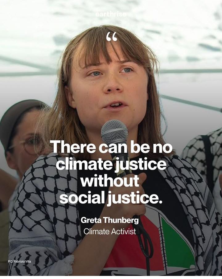 #FreePalestine #ClimateJusticeNow 
<a href="/GretaThunberg/">Greta Thunberg</a>