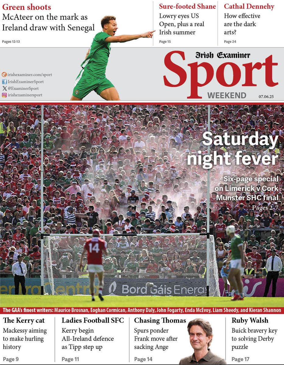Tony Leen (@tonyleen) on Twitter photo You won’t beat the coverage of hurling’s provincial finals in Saturday’s <a href="/ExaminerSport/">Irish Examiner Sport</a>. You just won’t. <a href="/LimerickCLG/">Limerick GAA</a> <a href="/OfficialCorkGAA/">Cork GAA</a> <a href="/Galway_GAA/">Galway GAA Official</a> <a href="/KilkennyCLG/">Kilkenny GAA</a> You won’t beat the coverage of hurling’s provincial finals in Saturday’s <a href="/ExaminerSport/">Irish Examiner Sport</a>. You just won’t. <a href="/LimerickCLG/">Limerick GAA</a> <a href="/OfficialCorkGAA/">Cork GAA</a> <a href="/Galway_GAA/">Galway GAA Official</a> <a href="/KilkennyCLG/">Kilkenny GAA</a>