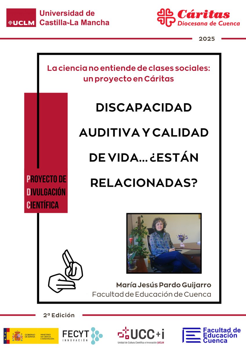 Alejandro Prieto (@alex_edufis) on Twitter photo 🙂 La próxima semana, María Jesús Pardo, participará en el programa de Divulgación #Científica en <a href="/_CARITAS/">Cáritas Española ✳️</a> # Cuenca.
🙏 ¡Muchas gracias! 🙂 La próxima semana, María Jesús Pardo, participará en el programa de Divulgación #Científica en <a href="/_CARITAS/">Cáritas Española ✳️</a> # Cuenca.
🙏 ¡Muchas gracias!