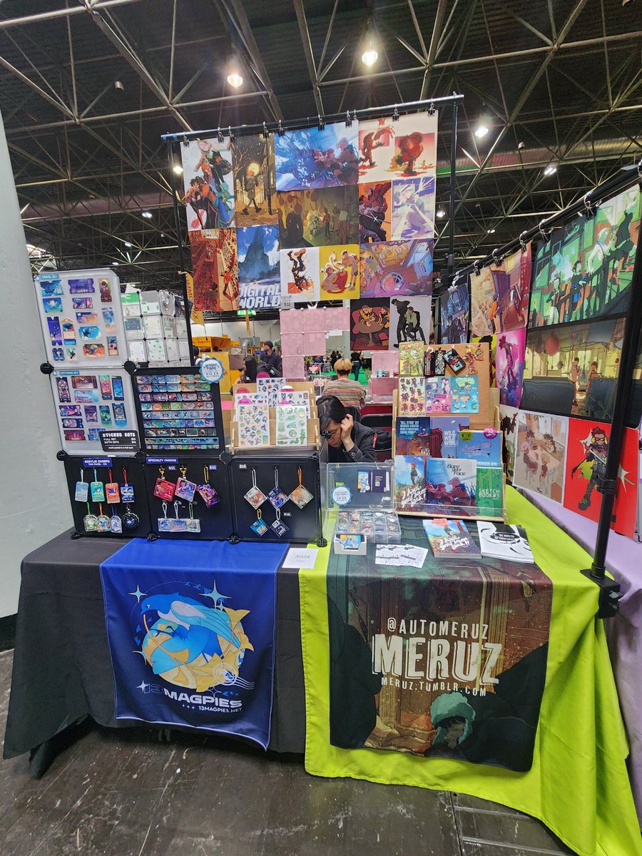 automeruz's tweet image. düsseldorf!! me and @crowlets are at Dokomi artist alley 3G4 all weekend!! pls stop by and say hi if ur around..!
