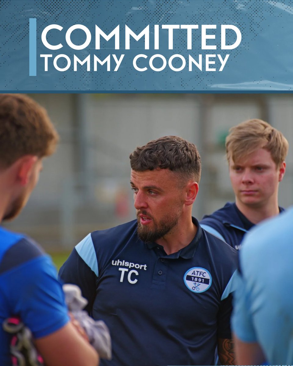 We're kicking off the 2025/26 season with the news that all ATFC supporters have been waiting for - Tommy Cooney has committed to continue as First Team Manager for the new season 👌🎊

Last season, we narrowly missed out on a play off spot. Time to go one better 👊