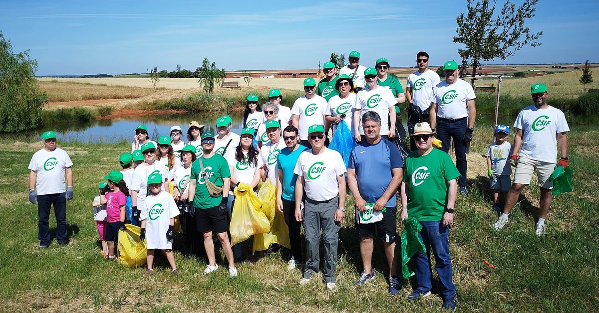 CSIF_UACyL's tweet image. 🌍💚 CSIF Salamanca limpia “Las Antanicas” por el Día del Medio Ambiente 💪🧹

Un total de 45 personas voluntarias de CSIF han participado en una jornada de limpieza en el entorno natural de “Las Antanicas”, en Doñinos, dentro del marco del #ProyectoLibera, impulsado por SEO…
