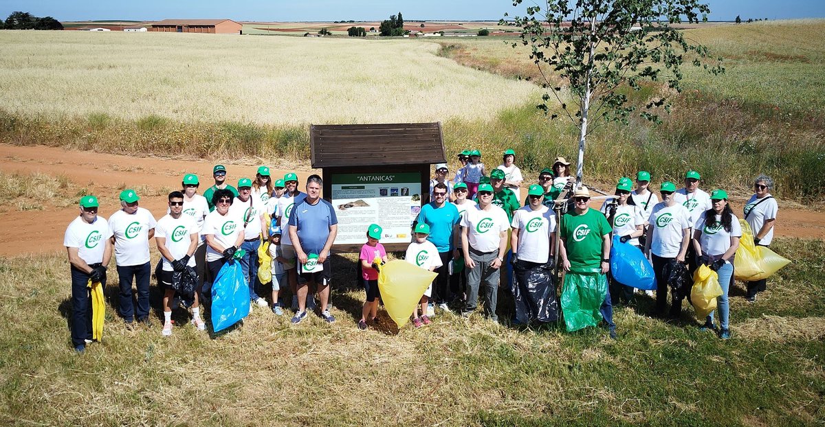 CSIF_UACyL's tweet image. 🌍💚 CSIF Salamanca limpia “Las Antanicas” por el Día del Medio Ambiente 💪🧹

Un total de 45 personas voluntarias de CSIF han participado en una jornada de limpieza en el entorno natural de “Las Antanicas”, en Doñinos, dentro del marco del #ProyectoLibera, impulsado por SEO…