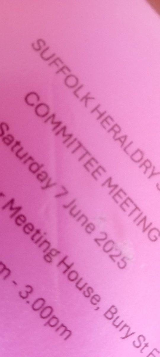 We are off to Bury St Edmunds for a Committee meeting today.