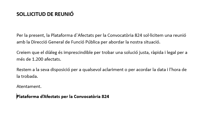 Afectats824's tweet photo. 📭 Fa setmanes vam sol·licitar una reunió amb #FuncióPública com a plataforma d'#Afectats824 de la #Convocatòria824.

🔇 Encara no hem rebut cap resposta.

✅Les persones aprovades mereixem ser escoltades. 

👉El silenci també comunica.
#IncorporacióJa  #GovernCatalunya https://t.co/PQC6fwW2D1