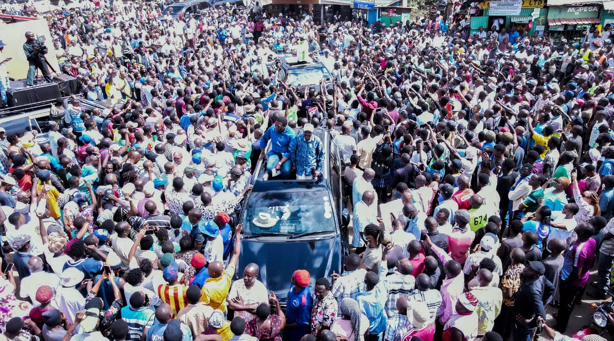 Such a great reception from Voi. We are thankful. As One People, One Nation, the United Opposition will not stop nor surrender in the mission to liberate our beloved country from the corrupt clutches of the KK regime. #KomboaKenya