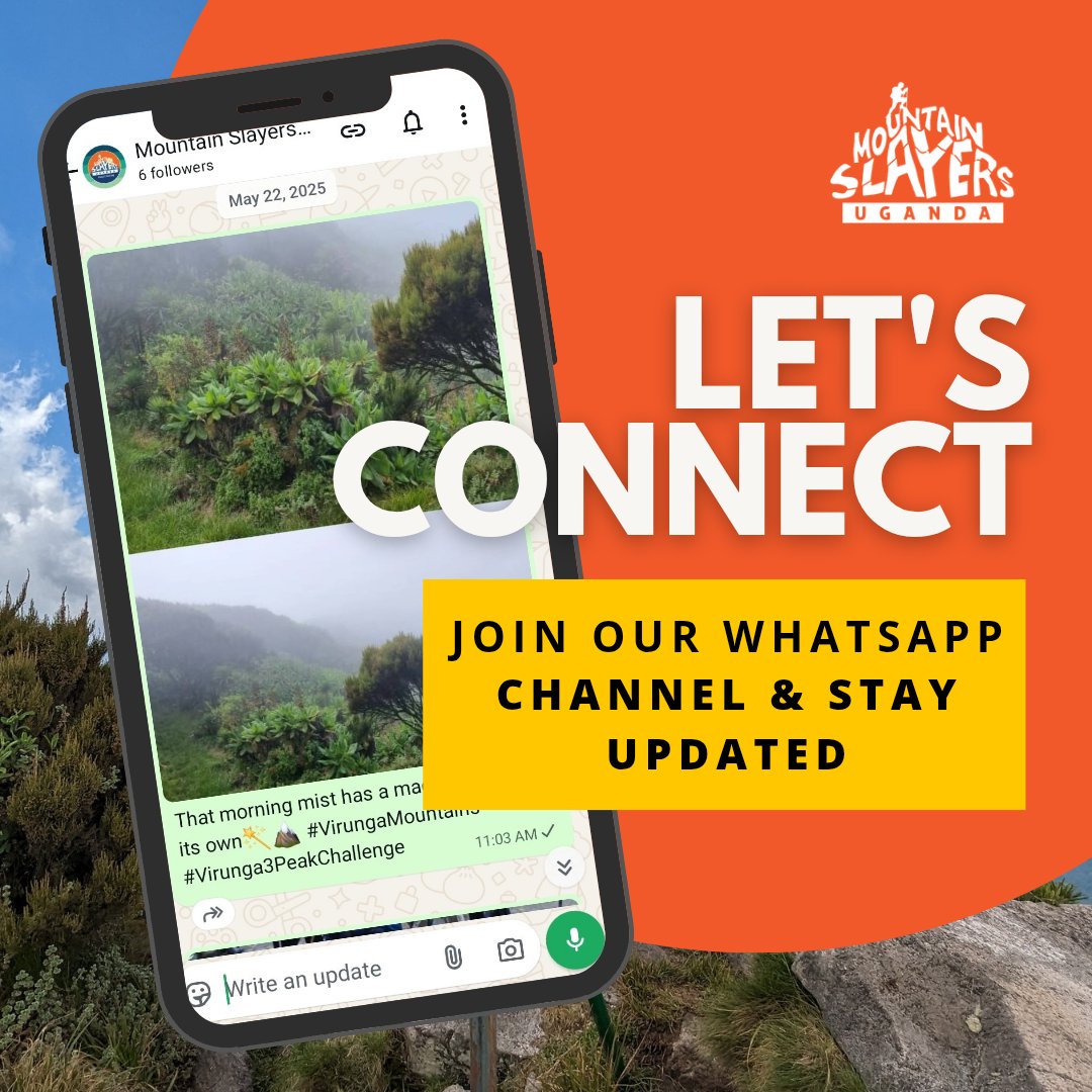 MtSlayersUg's tweet photo. Experience the breathtaking beauty of Uganda firsthand! ✨

Get exclusive updates on our latest adventures &amp; discover hidden gems by joining the #MtSlayersUG WhatsApp channel today. Don't miss a single journey – tap the link to join our community! 😎 🔗 https://t.co/0UXbKO1bmF https://t.co/ucSdxMxSaN