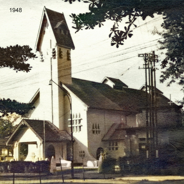 Katholieke kerk in Medan op Sumatra.