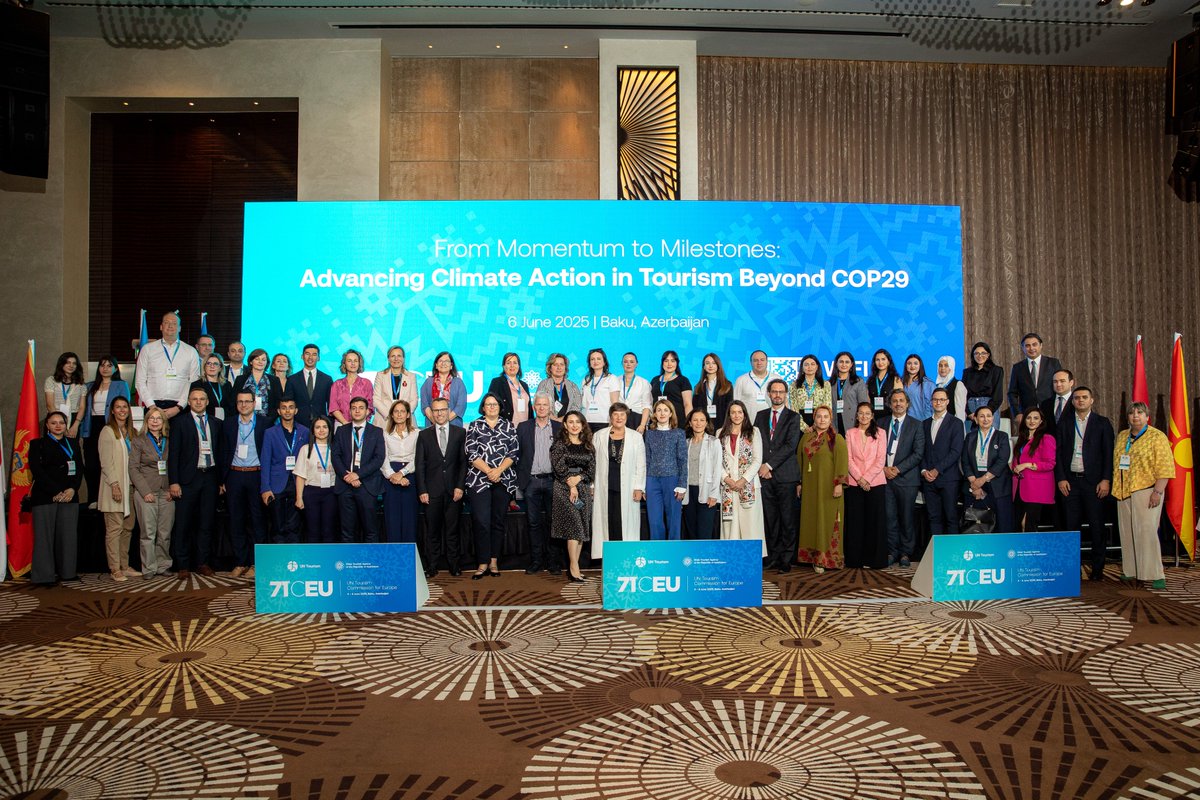 From vision to financing — <a href="/MarianaOleskiv/">Mariana Oleskiv</a> , Director of Tourism at Capital European Affairs, shared insights on funding climate action in tourism. The conference closed with strong calls from <a href="/AzerbaijanSTA/">State Tourism Agency of the Republic of Azerbaijan</a>’s Chairman &amp; UN Tourism's Executive Director to build on COP29 momentum.