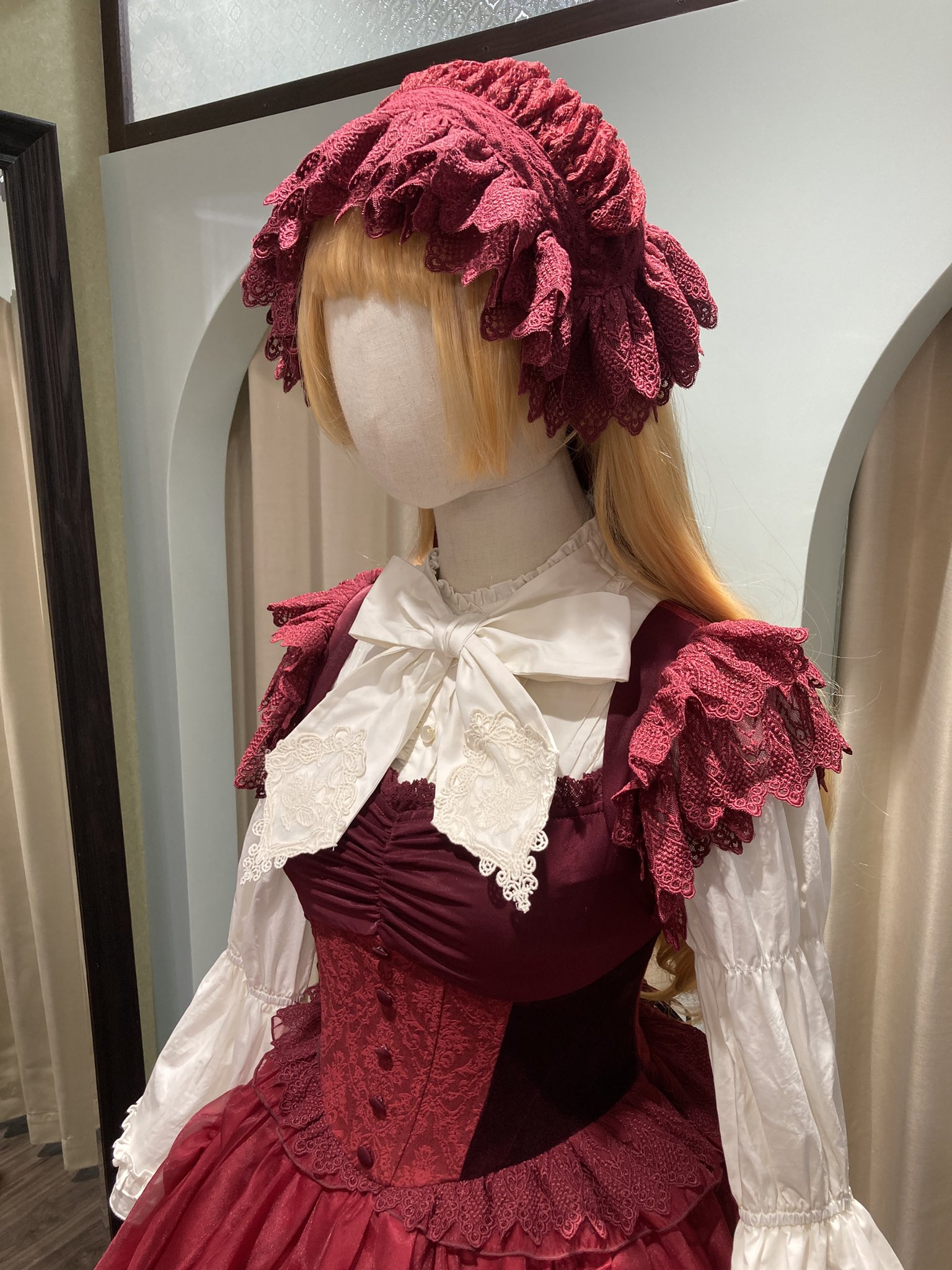 星箱Works　サマーピクニック　フリルキャップ　ベージュ　生成　タグ付き サマーピクニック フリルキャップ | HoshibakoWorks