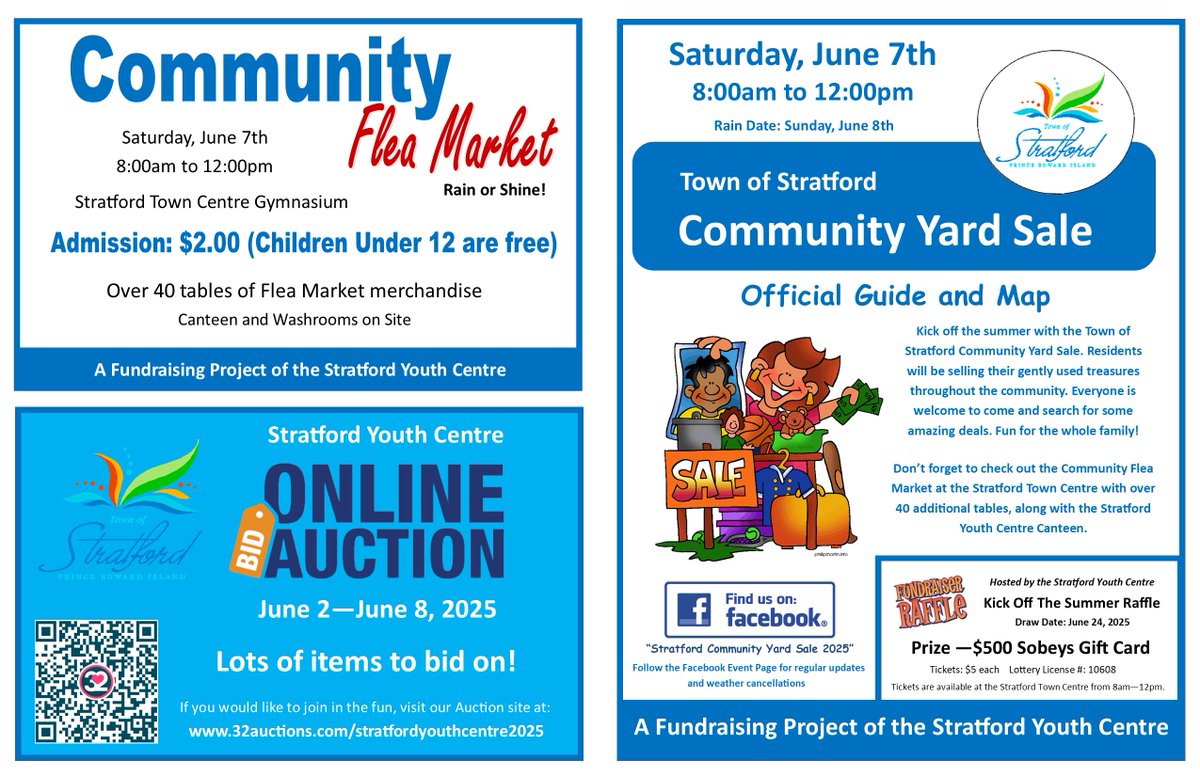 It's yard sale day in #StratfordPEI - have you planned your route, grabbed a friend and are ready to get going?! 

Residents should allow additional time this morning as traffic will be heavy in our community. Slow down, move over &amp; think of others as you move about in Stratford.