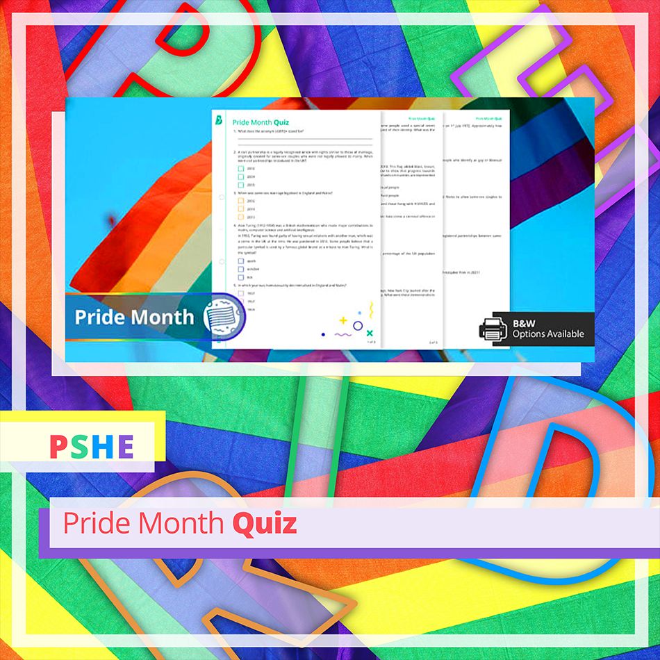 Celebrate in style with a Pride Month Quiz that's as inclusive as its inspiration. With two versions available, students can choose between multiple-choice or open questions - if they're keen for a greater challenge!
buff.ly/Kmpuu1Q #edutwitter #teachers