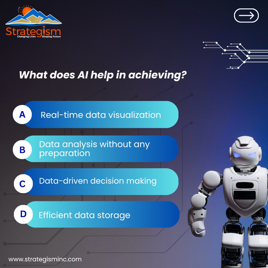 strategisminc's tweet image. 🤖 How well do you know Artificial Intelligence?
Let’s test your AI IQ! 💡
From data-driven decisions to learning types and industry challenges, AI is reshaping how we live and work.

Swipe through these quick questions and challenge your tech-savvy brain! 💥

:
#AIQuiz #AITrends