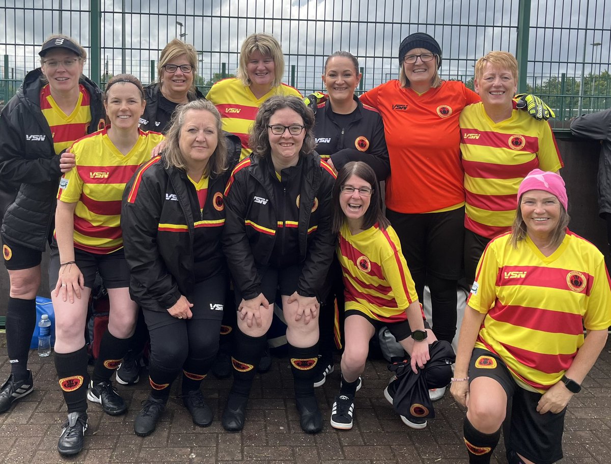 Our Ladies Walking Football team are attending The Walking Football Scottish Cup at Glasgow Green today. Do us proud ladies, but most of all have fun ❤️💛