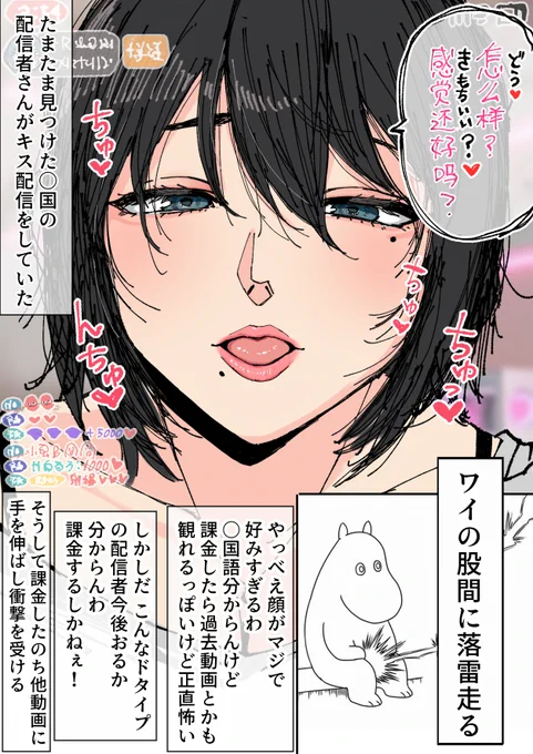 海外の配信者さんの顔が癖にぶっ刺さって課金サイトに登録した者の末路です。。。。 