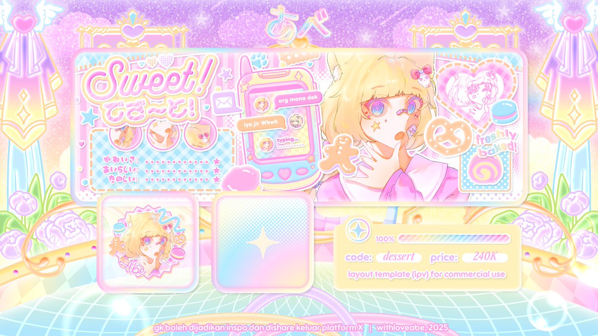 withloveabe's tweet image. help repost please? 🎨

met sore all!! abe bawa 4 anak template layout IPV yang bisa ditake mulai sekarang lewat seleksi yap 🖐🏻🐱 silahkan cek thread ini untuk detailnyaa, trimamaci 💘

#zonaba #zonauang