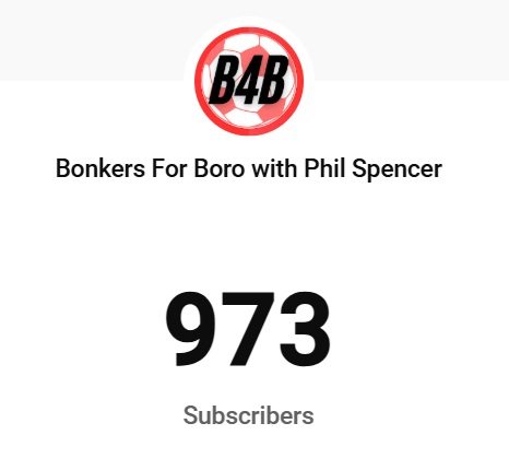 We're SO close to that magic number of 1000 subscribers on YouTube.

With another EXCLUSIVE video set to drop at 12pm, why not come and join us? 🔴⚪️

#Boro #UTB

youtube.com/@bonkersforbor…