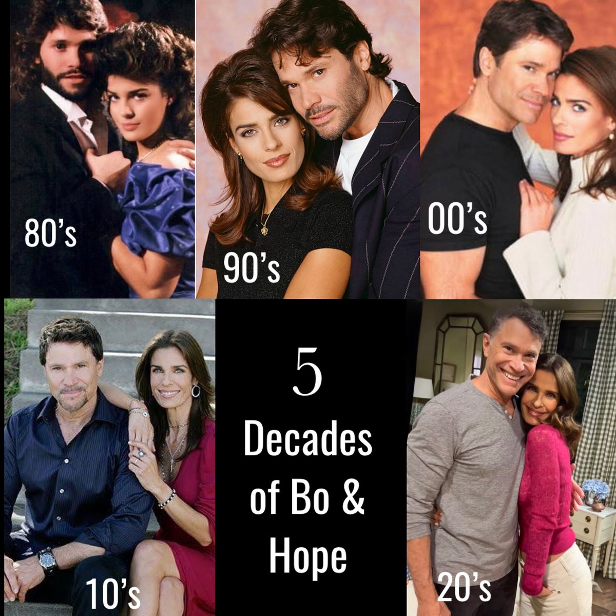evangelia69's tweet image. 𝓢𝓾𝓹𝓮𝓻𝓬𝓸𝓾𝓹𝓵𝓮 𝓢𝓪𝓽𝓾𝓻𝓭𝓪𝔂
Bo and Hope across the decades. 
#Bope #BringBackBope #PeterReckell #KristianAlfonso #DaysHistory #Days