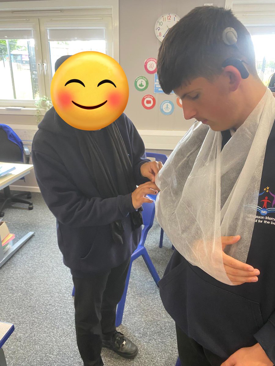 Year 11 have been learning about first aid and practising their skills #LifeSkills