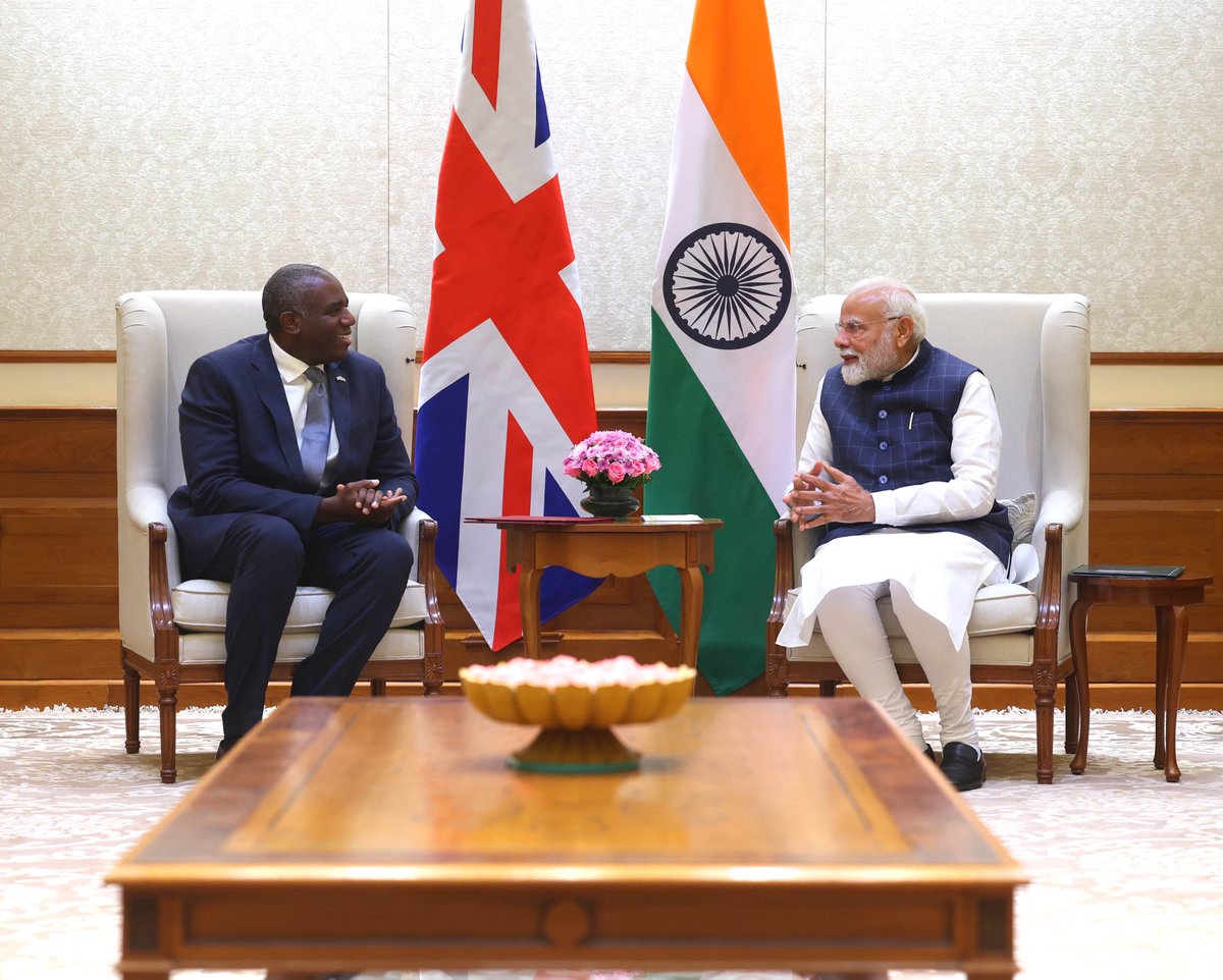 UK in India🇬🇧🇮🇳 (@ukinindia) on Twitter photo Foreign Secretary <a href="/DavidLammy/">David Lammy</a> is in India to discuss growing economic links between India and the UK and to advance our Comprehensive Strategic Partnership. Foreign Secretary <a href="/DavidLammy/">David Lammy</a> is in India to discuss growing economic links between India and the UK and to advance our Comprehensive Strategic Partnership.