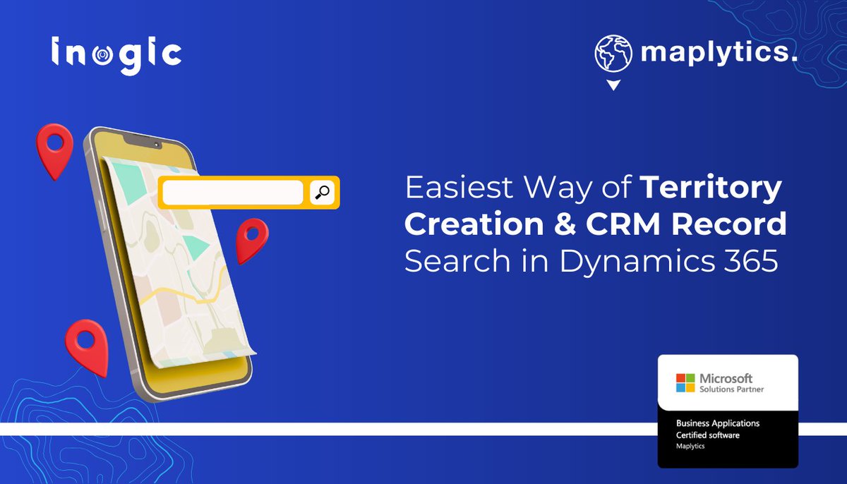 Maplytics's tweet image. Easiest Way of Territory Creation &amp;amp; CRM Record Search in Dynamics365 @CRMSoftwareBlog

bit.ly/3XuUYj4

#CRMrecords #territorymanagement #dynamics365 #TerritoryCreation
