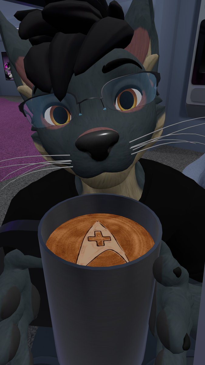 I found a cup of coffee in <a href="/EzrianaAnmut/">Ezriana Anmut</a> starship on <a href="/VRChat/">VRChat</a> 

Can puppy has!?
