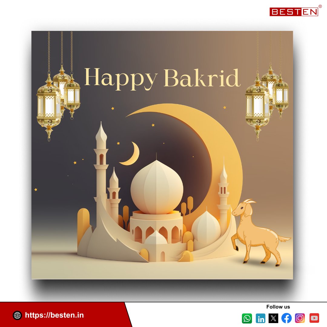 BestenIndia's tweet photo. 🕌✨ Happy Bakrid 🌙🐐🌸
Visit our site: https://t.co/i2EoXELX8L
#HappyBakrid #EidAlAdha #BakridVibes #EidCelebration #EidMubarak #Bakrid2025 #FestivalOfSacrifice #BakridBlessings #EidLook #EidVibes #EidFestivities #BakridMood #IslamicFestival #EidInStyle #PeaceAndBlessings https://t.co/fBTPqjFNKB
