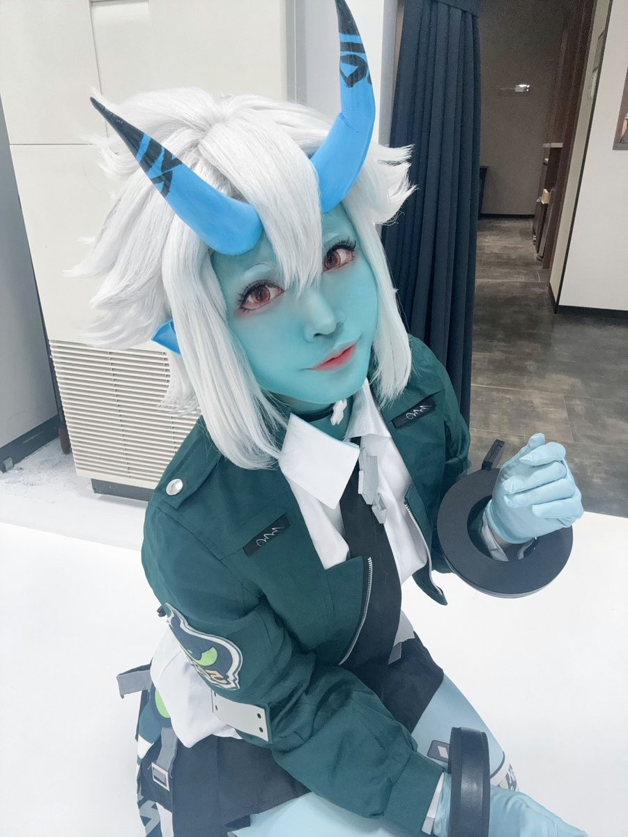 ゼンゼロの六課併せで蒼角のコスプレしてきた