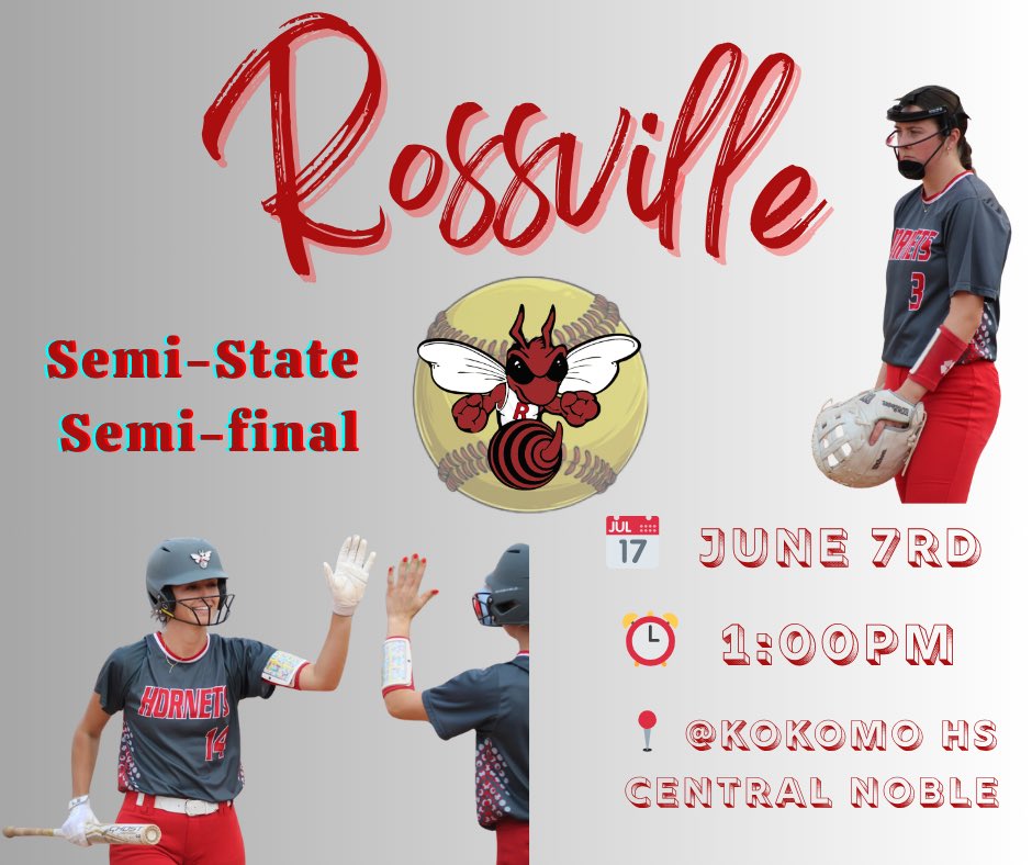 Come see us off at 10:30, then just make your way to Kokomo to cheer us on! <a href="/RHSHornetsAthl/">RossvilleAthletics</a> <a href="/RossvilleSchool/">Rossville Schools</a>