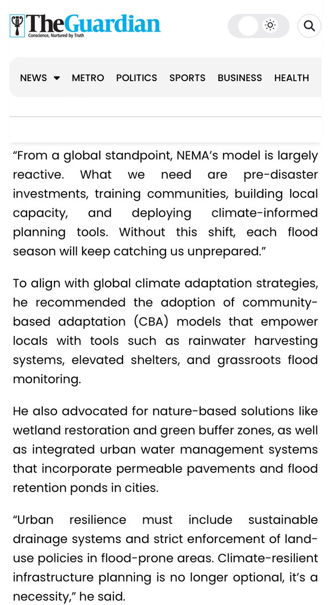 The recent flood in Mokwa was truly unprecedented. My thoughts are with those affected. We must invest in resilience—better infrastructure, early warning systems, and sustainable planning—to reduce future impact. 

#ClimateAction
#FloodResponse
#mokwa