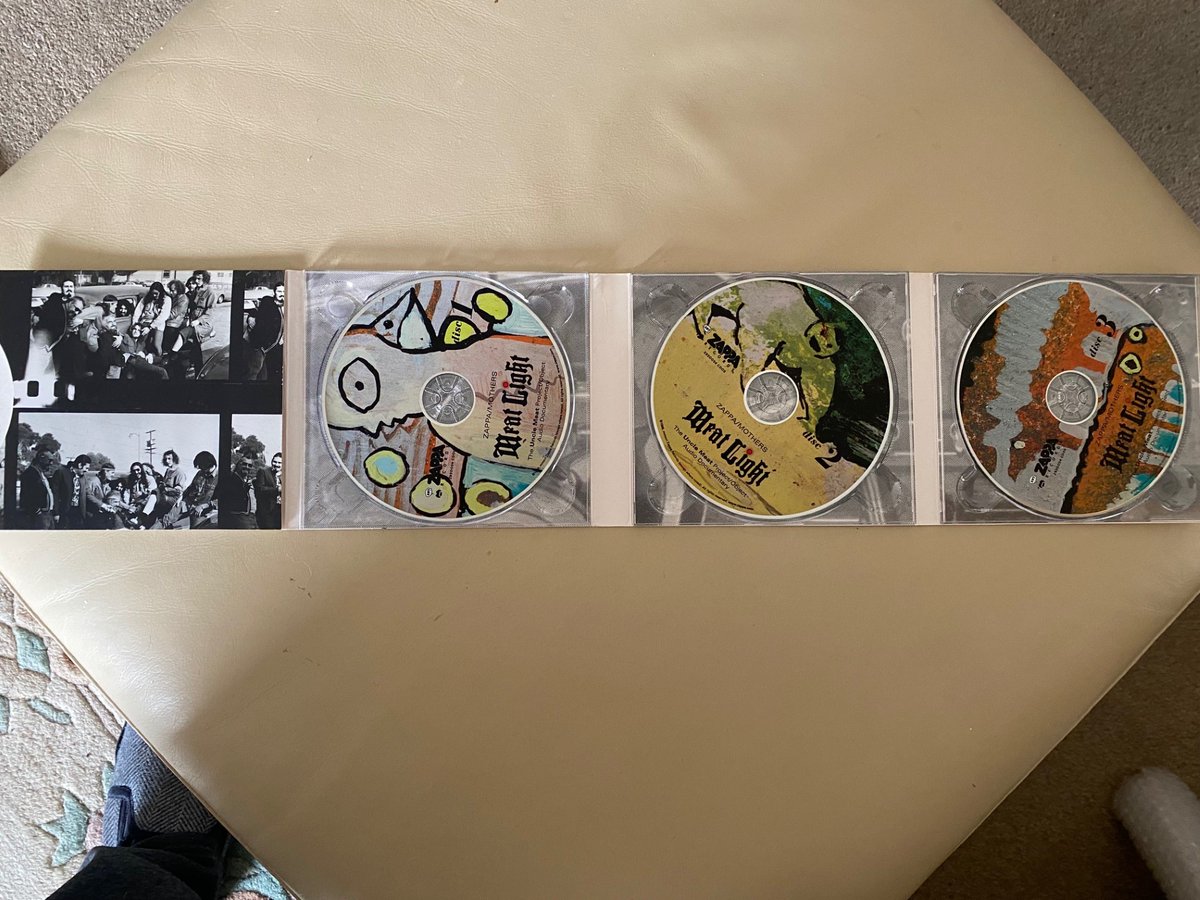 Morning Saturday people - this is one of my prized possesions - Frank Zappa's Uncle Meat all packaged together to form a triple cd set entitiled Meat Light!

#frankzappa #saturdayfun