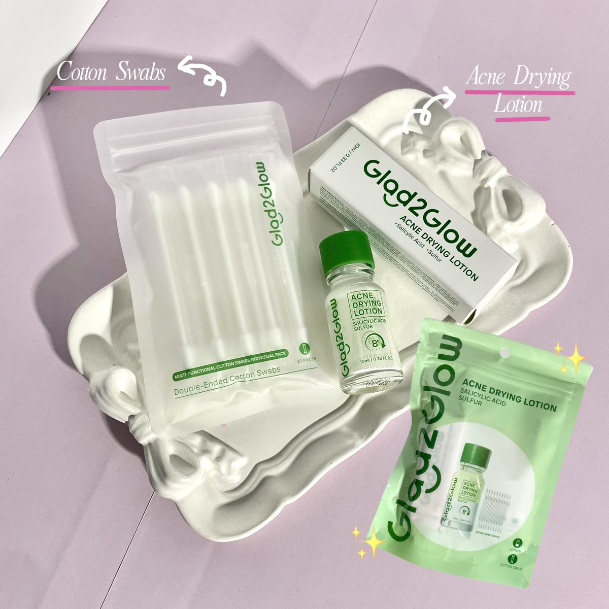 GIVEAWAY ✨OBAT TOTOL G2G✨buat 2 pemenang

syarat giveaway:
- follow <a href="/mimaoOo__/">evany ₊˚⊹♡₊</a> 
- rt like tweet ini
- rt like + bookmark dan interact thread review di bawah ya!
- kalo udah rep "mau Acne Drying Lotion baru Glad2Glow #ObatTotolJerawatG2G #OvernightAcneFree #RacuninSkincare"
