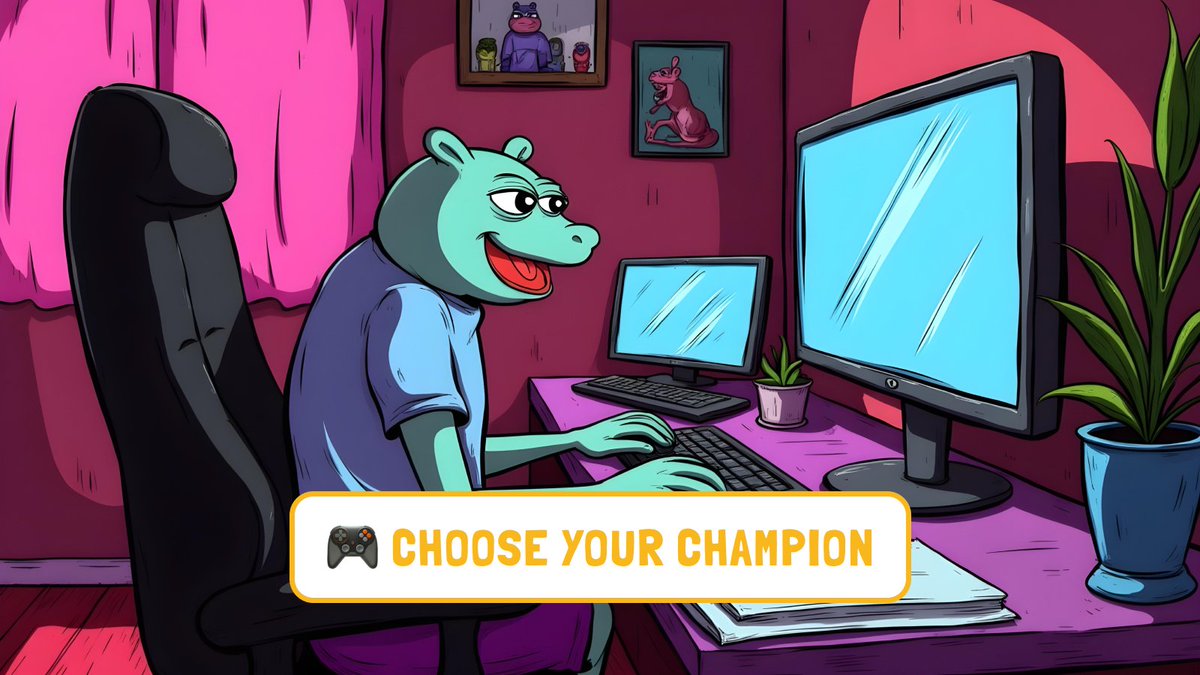 floppypepe's tweet photo. 🎮 Choose your champion:

A) RugRabbit
B) GasFeeGiraffe
C) UtilityParrot
D) $FPPE — Hippo of Fortune, Lord of Bonuses👑

Tap in for +80% bonus: https://t.co/36He1lEFwX

#ChooseYourFighter #FPPE #FloppyFriday #80PercentBonus https://t.co/c6f1YmbgYc