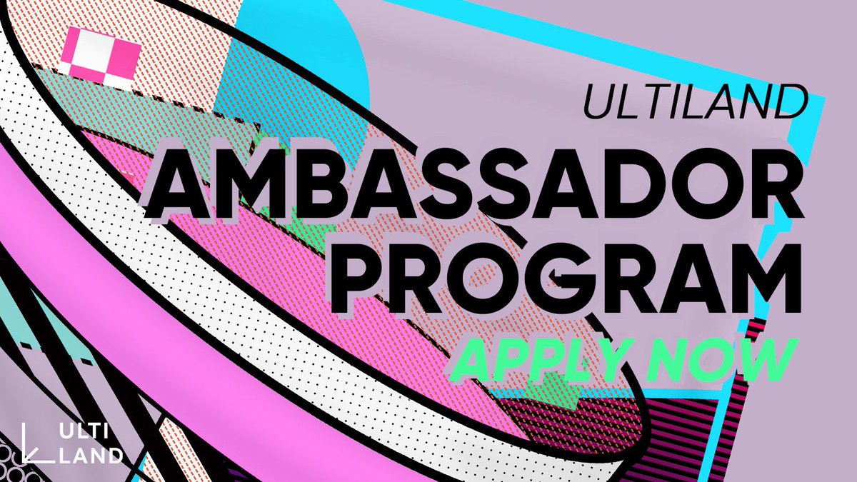 AMBASSADOR PROGRAM ALERT 🚨!!

The team at Ultiland recently launched their ambassador program and they’re calling on the best of the best to be a part of their journey.

Rewards: token + USDT 

To apply, Fill form - docs.google.com/forms/d/e/1FAI…

I hope every skate chain yappers get