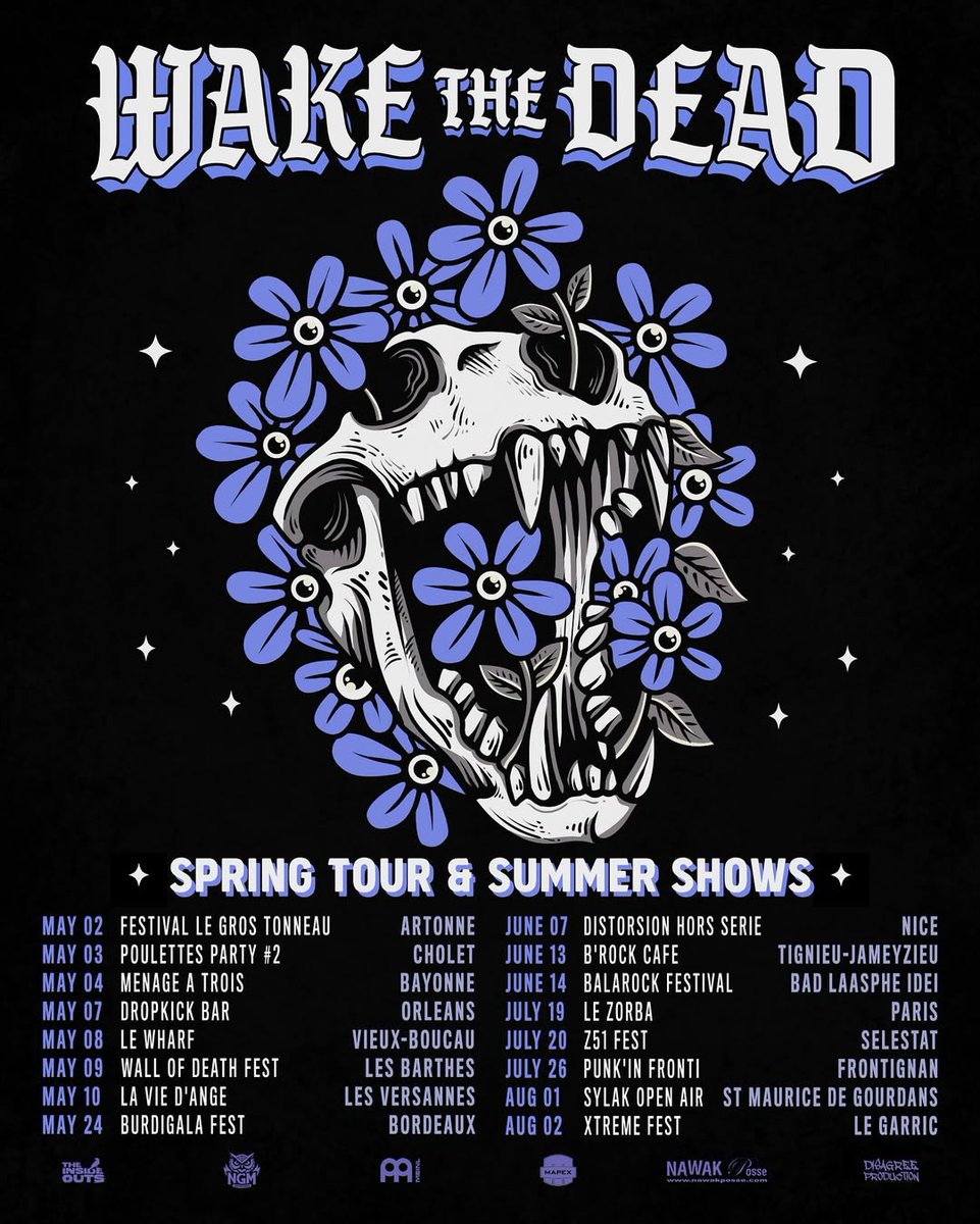 Wake the Dead have updated their Spring and Summer tour dates. See the poster below and check out their website for more news
engineerrecords.com/post/wake-the-…