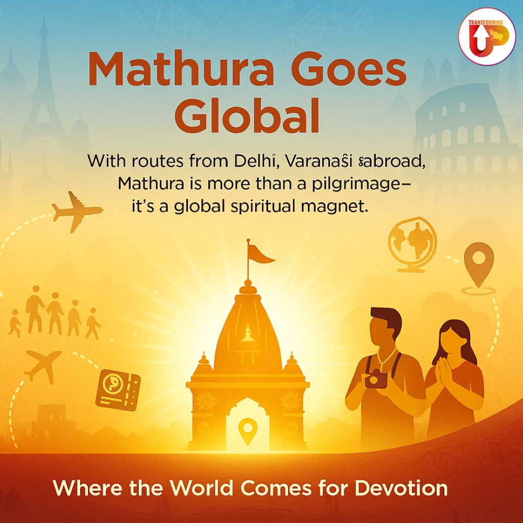 With improved routes from Delhi, Varanasi, and even international destinations—Mathura is no longer just a pilgrimage spot, it’s becoming a global spiritual tourism magnet. 

#TransformingUP