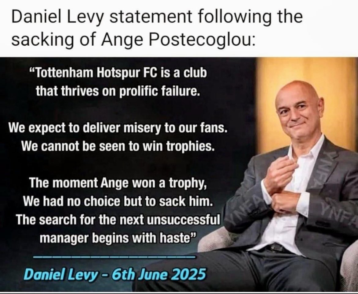 #TottenhamHotspur #ANGEOUT #LEVYOUT