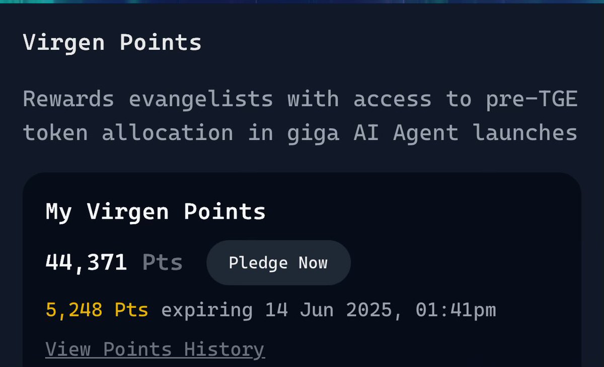 Slowly but surely gathering more and more virgen points

Today I got :

• 756 from <a href="/Vader_AI_/">VaderAI</a> 
• 2880 from yapping
• 404 veVirtual

+ 1125 daily bonus from staking&amp;trading

These days my activity on CT sucks and so does my engagement, but i’m still happy with the amount

Thing
