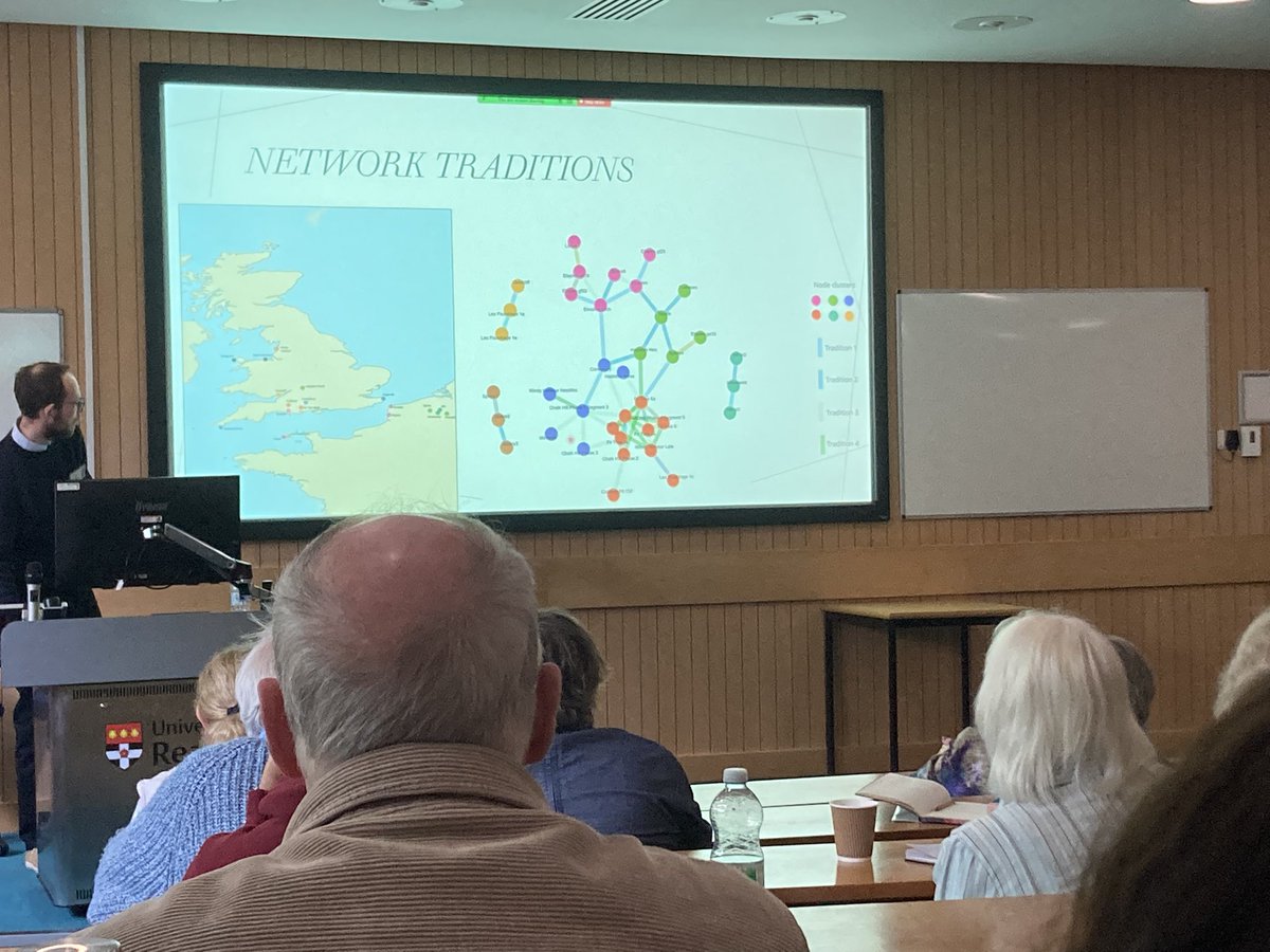 WhatKatieDigs's tweet image. Now for some landscape-level network analysis with Newcastle’s Tom Lawrence - making complex statistics for archaeologists is a skill! Some sneaky isotopes included too via the Coneybury as part of a connected landscape bringing together animals &amp;amp; people @PrehistSociety