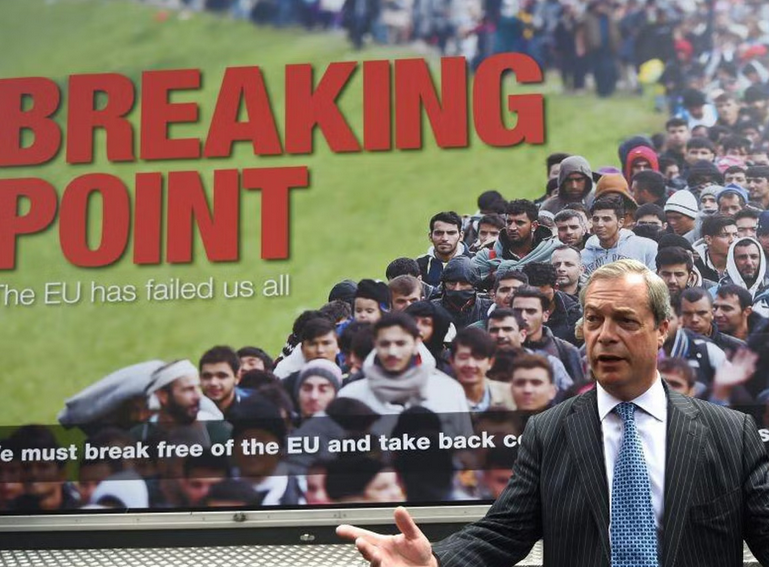 They show a large upward distortion in media reporting of immigrant crime during the lead-up to the referendum, and estimate that the vote in favour would have been several percentage points lower.

Stoke fear. Offer scapegoats. Get votes. Sound familiar?

x.com/docrussjackson…