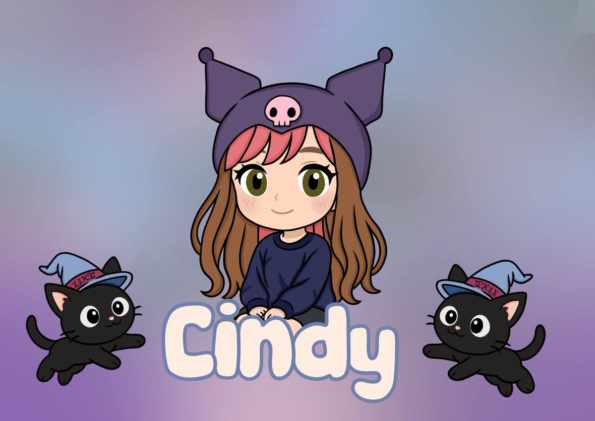 Hice un diseñito nuevo 🐈‍⬛🪻