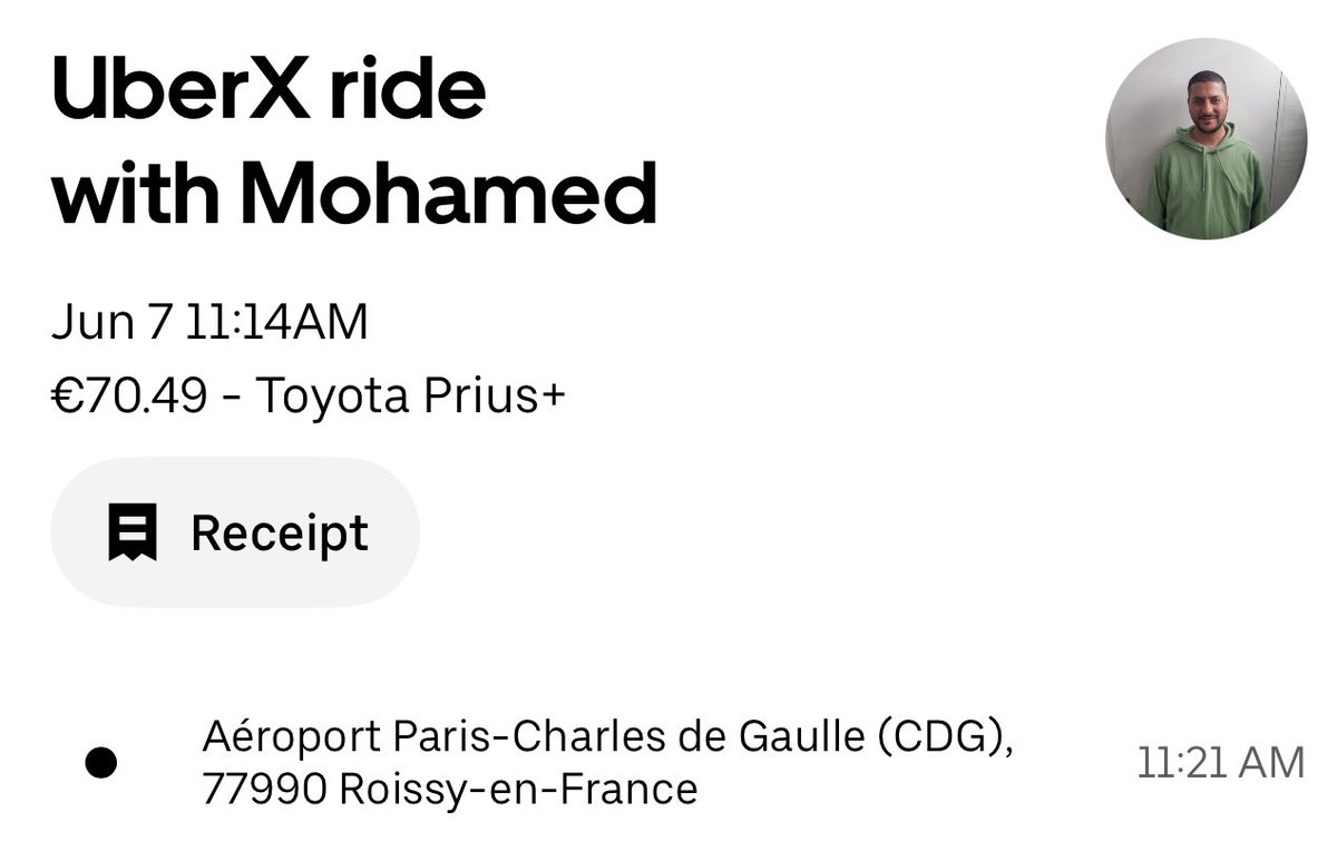 StefanTompson's tweet image. Just landed in Paris, ordered an Uber to the city centre from CDG airport, and realised as I arrived that the Uber driver scammed me by claiming a 30 minute wait time.
What a welcome to France! 🇫🇷