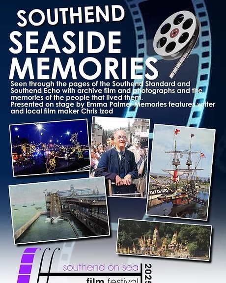 Today 4pm @ParkInn #SOUTHEND SEASIDE MEMORIES
Join us for a nostalgic view of the sea front.  Emma Palmer (Southend Echo &amp; Essex Life) &amp; #filmmaker Chris Izod take a look at fascinating stories that make up the sea front’s rich past.
🎟️thewhitebus.co.uk/southend-on-se… #indiefilms #Film