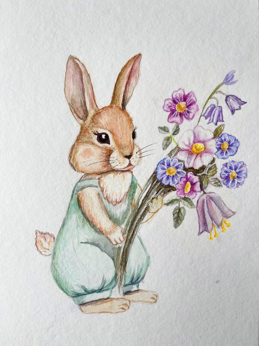 вернуться бы к рисованию (прошлогодний зайчик)