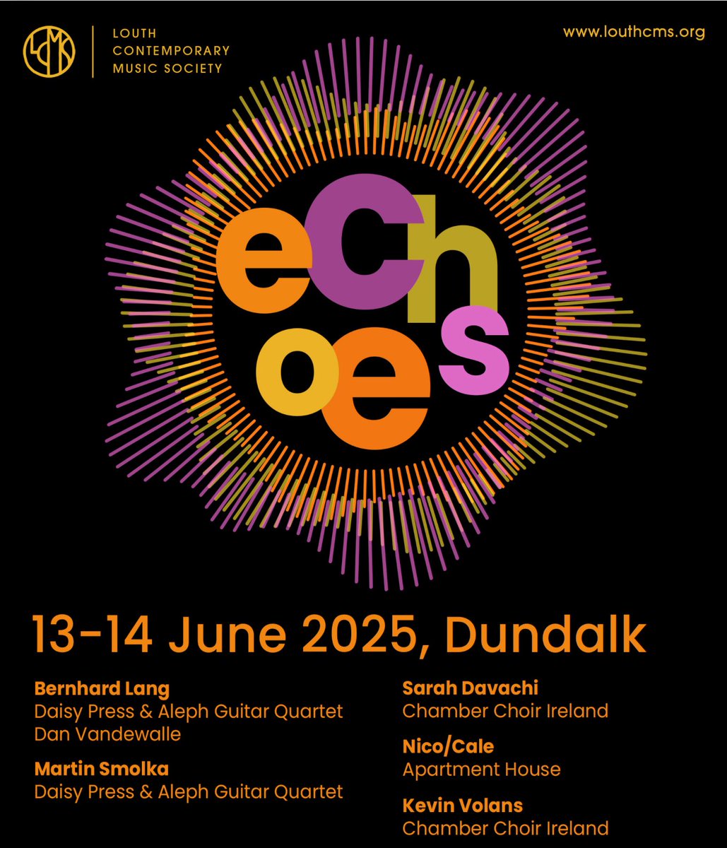In one week we return to Ireland to the fantasic  <a href="/LouthCMS/">LouthCMS</a> to perform Nico/John Cale’s The Marble Index, and are happy to say it is Sold Out.
