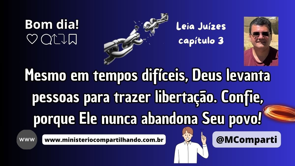 MComparti's tweet photo. Bom dia! Leia Juízes 3

Mesmo em tempos difíceis, Deus levanta pessoas para trazer libertação. Confie, porque Ele nunca abandona Seu povo!

Graça, Paz e Alegria!

#DeusCuida #libertação #confiança #Juízes #PalavraDeDeus #DeuséFiel #MinisterioCompartilhando #Bíblia #BomDia https://t.co/SertqgFjtI