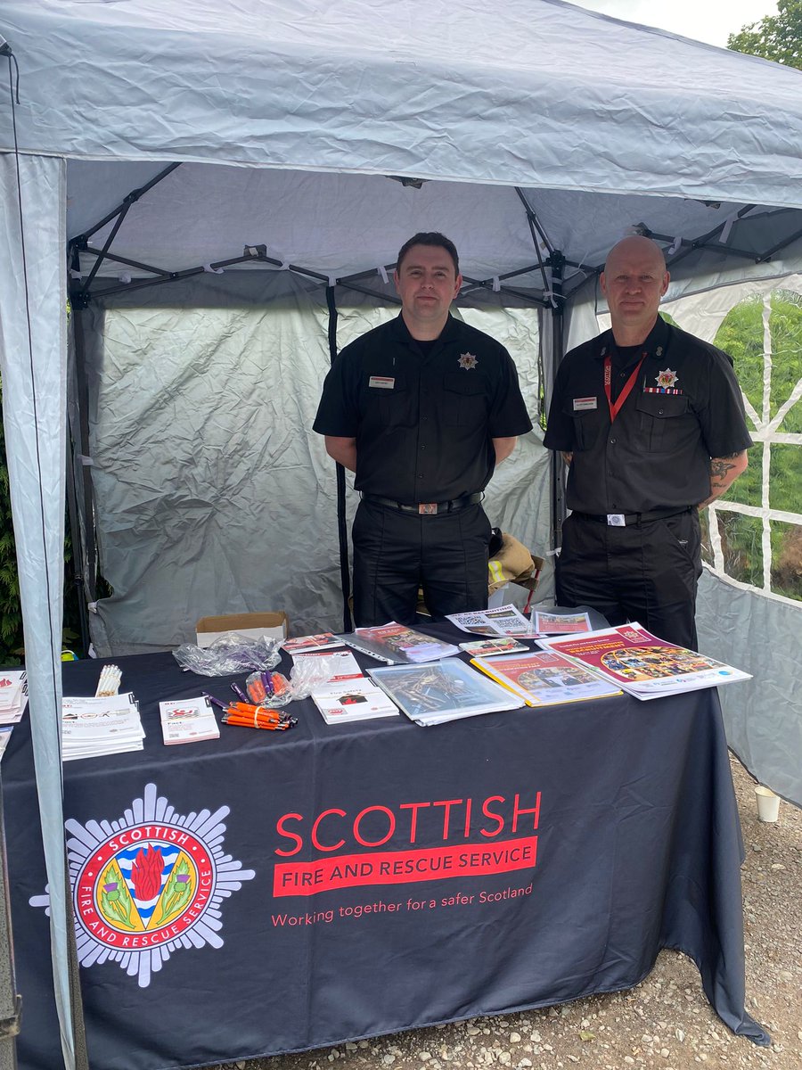 Set up for the Veterans Garden Open day in Dumfries.