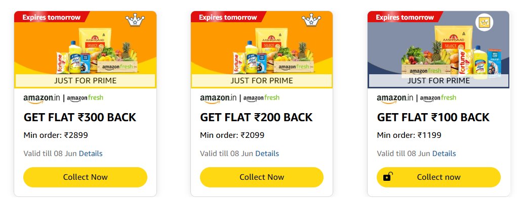 It’s the weekend - and the Amazon Fresh double dip is back! 🛒

✅ Collect the offer: amzn.to/45HfWQc
🛍️ Shop here: amzn.to/4kBOesW
💳 Pay with BoB card for extra 10% off
OR
🎟️ Use GVs bought via iShop/SmartBuy for max savings!
Stack it smart, save more 💰